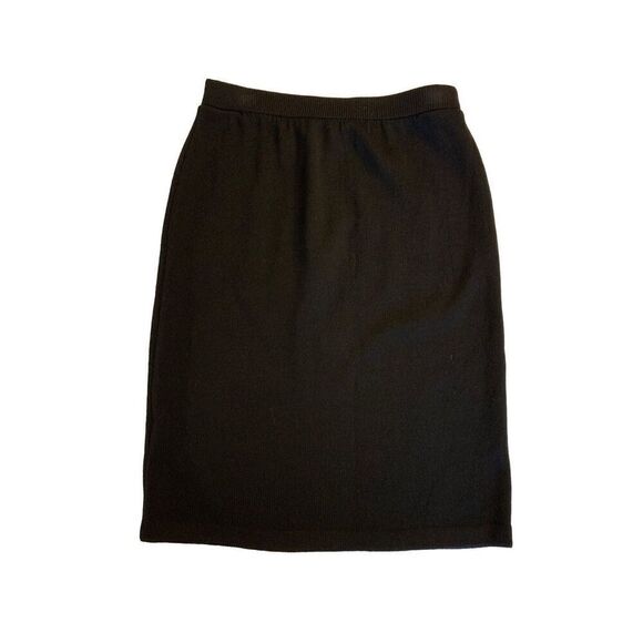 St. John Basics Santana Knit black skirt women's size 5 - Picture 1 of 3
